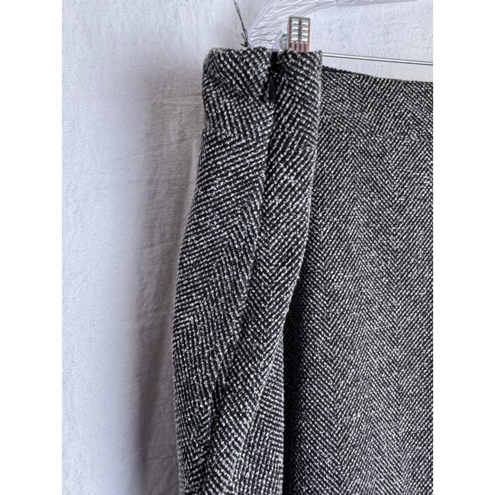 Women's Lands' End Pencil Skirt 22W Black White Herringbone - Picture 4 of 11